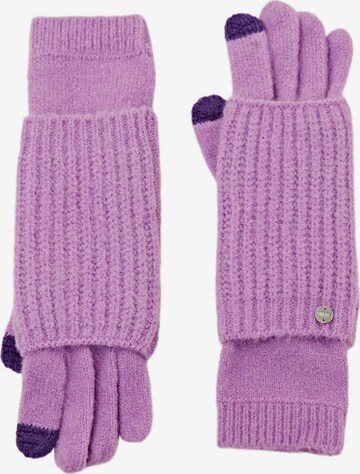 Gants ESPRIT en violet : devant