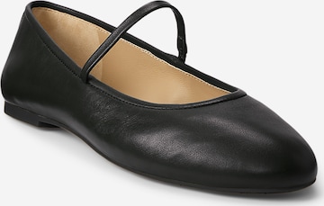 Lauren Ralph Lauren Балерина с каишка 'JAYNA' в черно: отпред