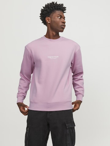 JACK & JONES Sweatshirt 'VESTERBRO' i rosa: framsida