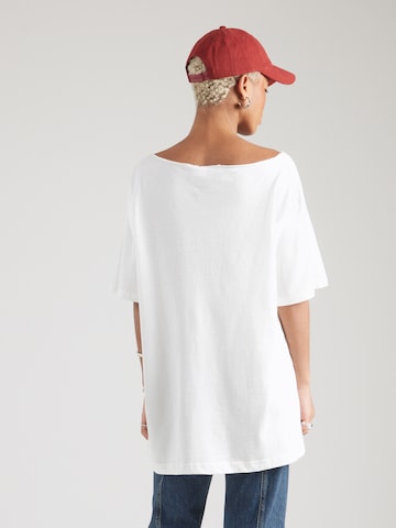 WEEKDAY Oversized tričko 'Mai' – bílá