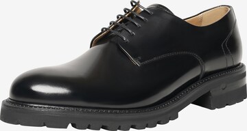 Henry Stevens Lace-Up Shoes 'Barkley' in Black: front