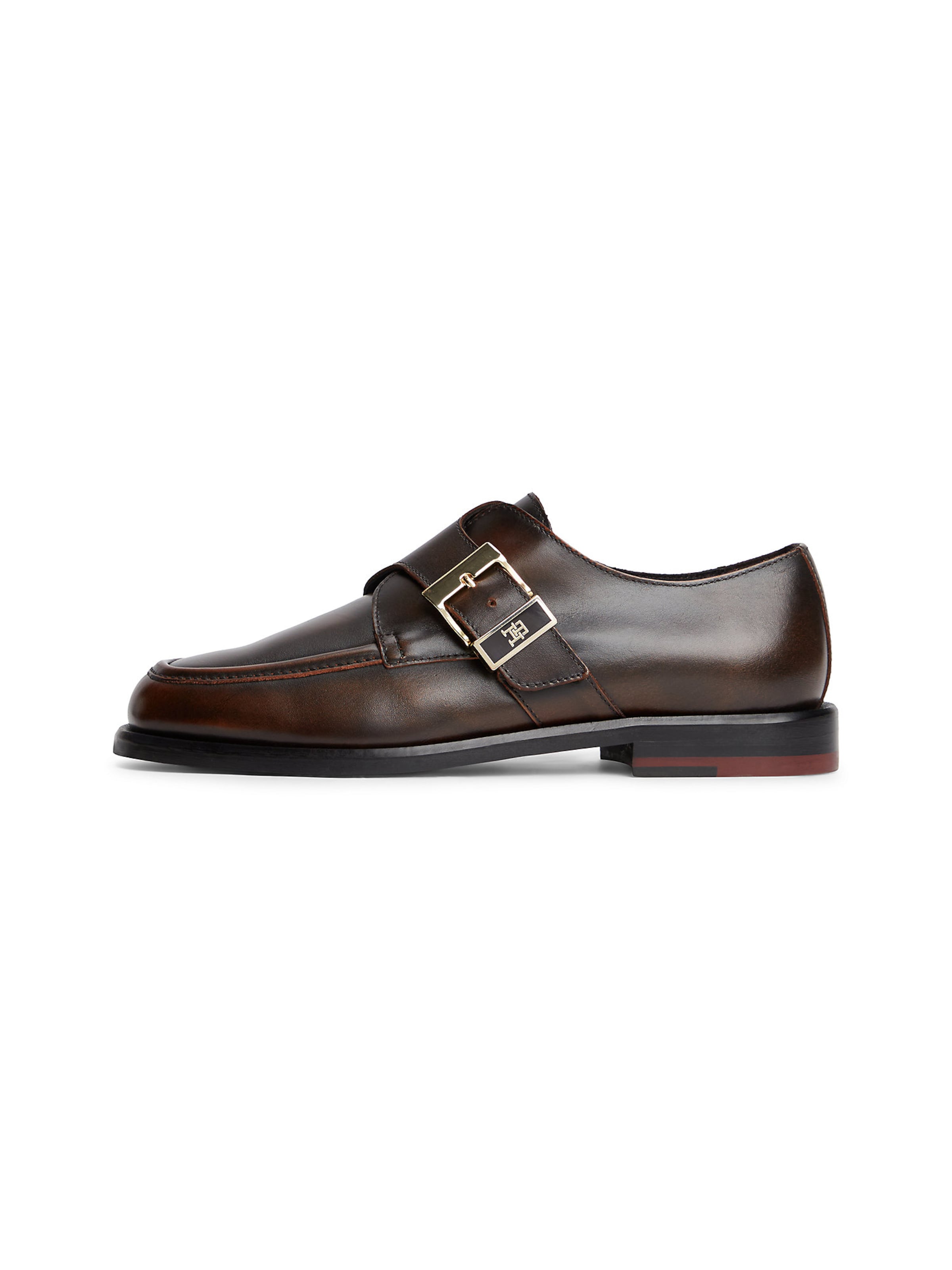 TOMMY HILFIGER Veterschoen 'New York' in Bruin: voorkant