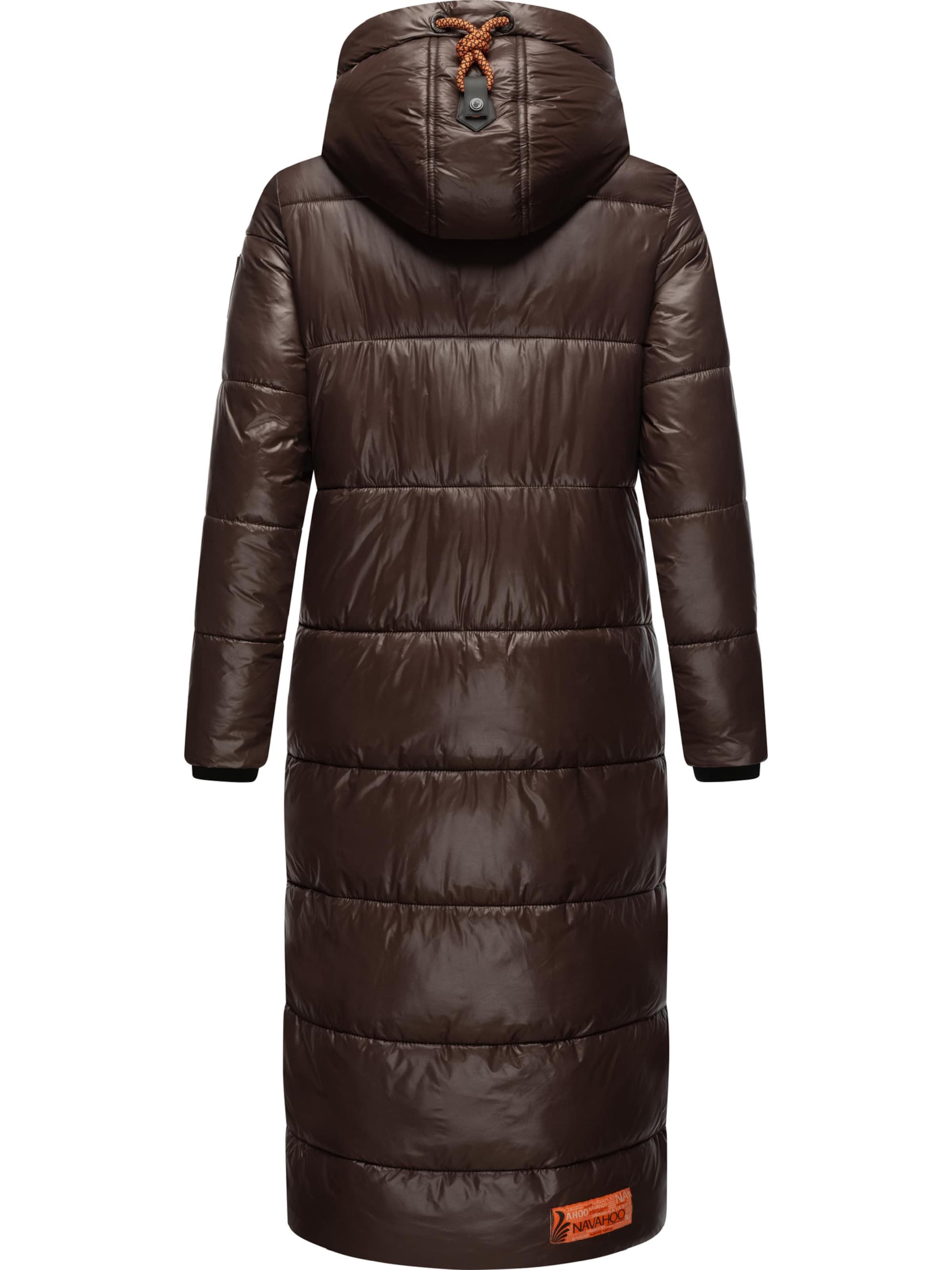 NAVAHOO Winter coat 'Schmuseengel' in Brown