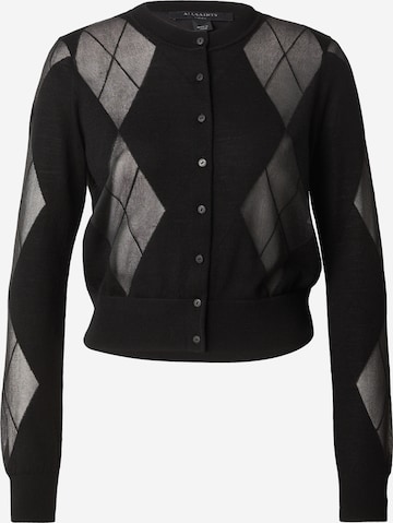AllSaints Strickjacke 'Bern' in Schwarz: Vorderseite