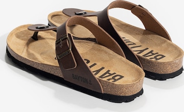 Bayton T-bar sandals 'MERCURE' in Brown