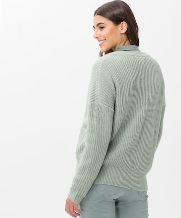 BRAX Knit Cardigan 'Alicia' in Green: back