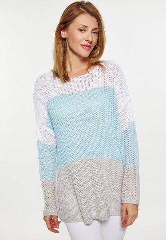 usha BLUE LABEL Sweater in Blue: front