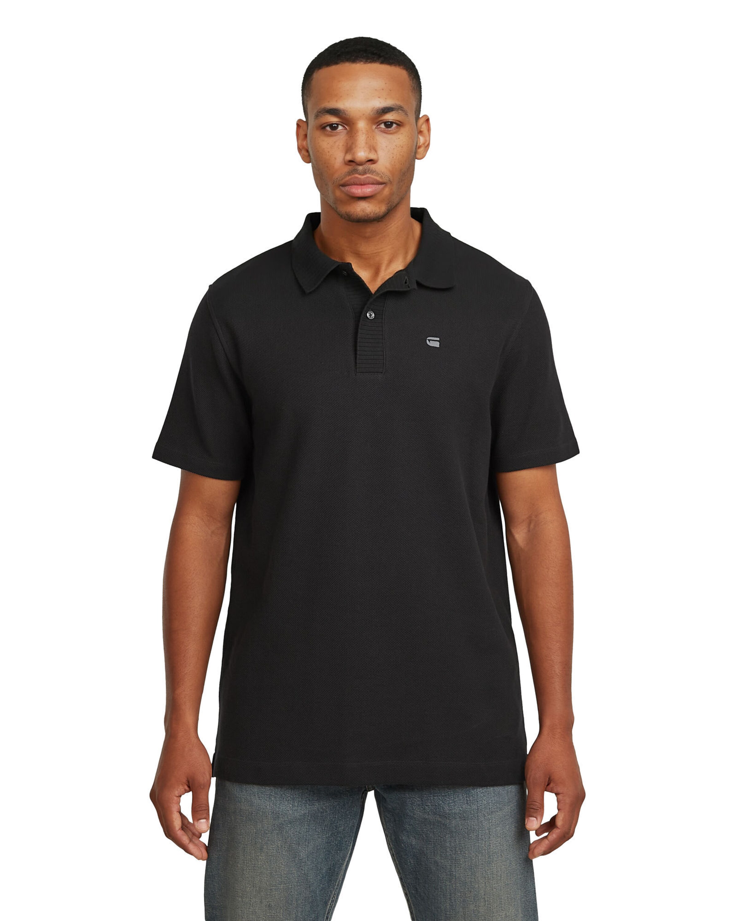 G-STAR Poloshirt in Schwarz: Vorderseite