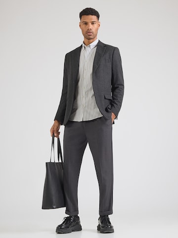 Lindbergh Přiléhavý střih Košile – šedá