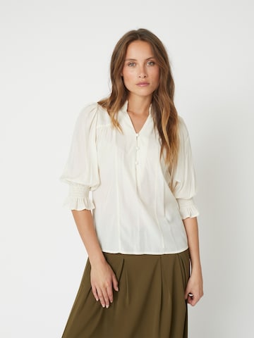co'couture Bluse 'Aila' in Weiß: Vorderseite