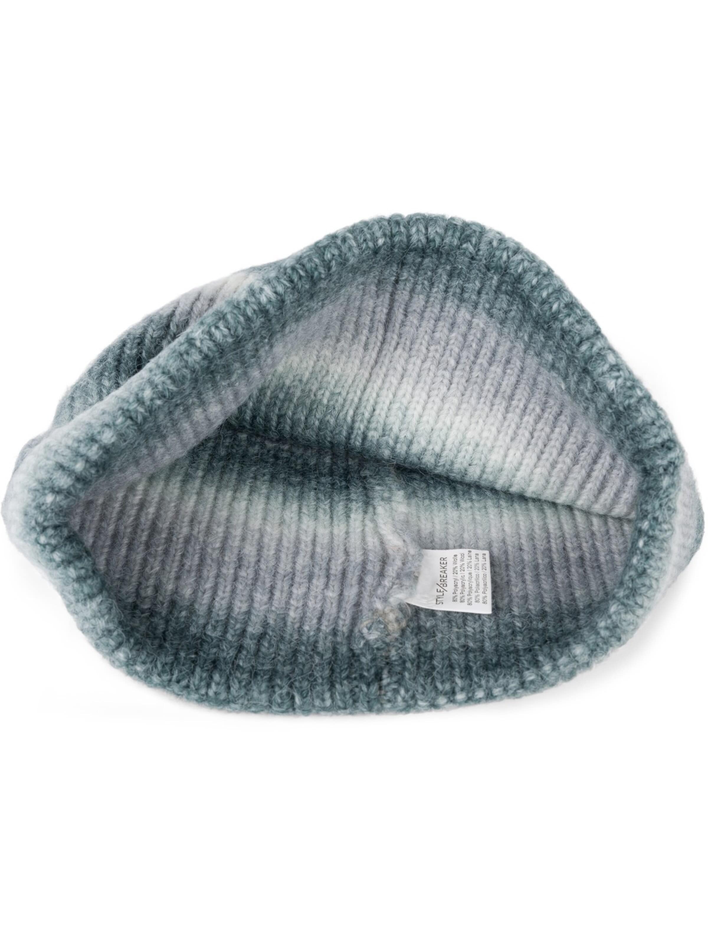 styleBREAKER Mütze 'Strickmütze Ombré'‌‌‌‌‌ in Grau