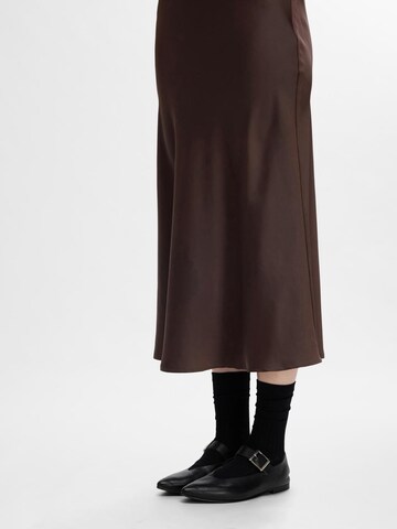 SELECTED FEMME Skirt 'SLFLENA' in Brown