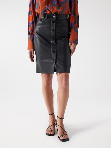 Jupe Salsa Jeans en noir : devant