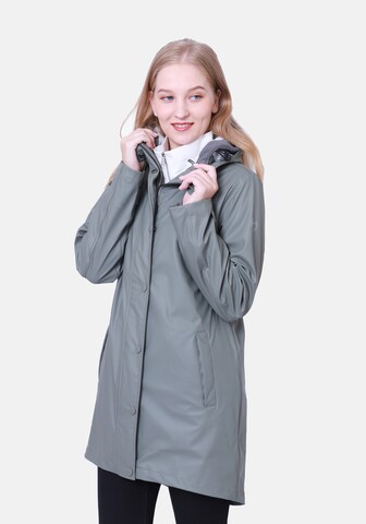 Dingy Rhythm Of The Rain Winter Coat 'Helen' in Green: front