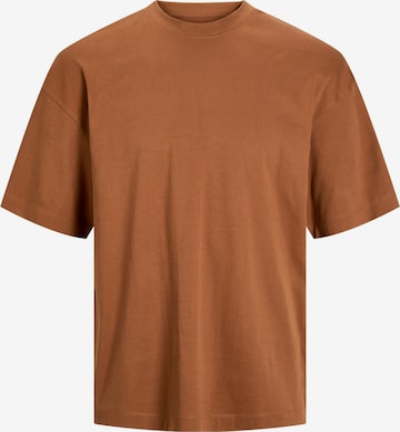 T-Shirt 'Urban Edge' JACK & JONES en marron : devant