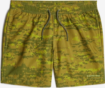 G-STAR Badeshorts in Grün: Vorderseite