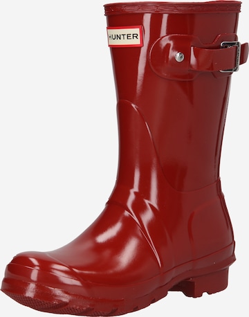 HUNTER Rubber Boots in Red: front