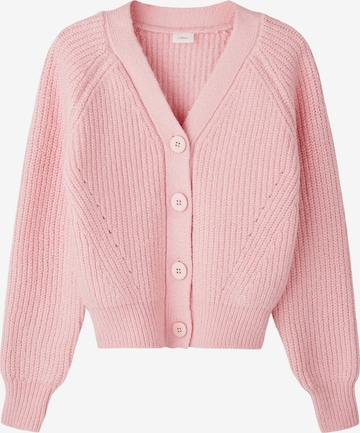 s.Oliver Knit cardigan in Pink: front