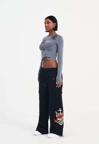 Ed Hardy Shirt 'Vibrierender Drache' in Schwarz