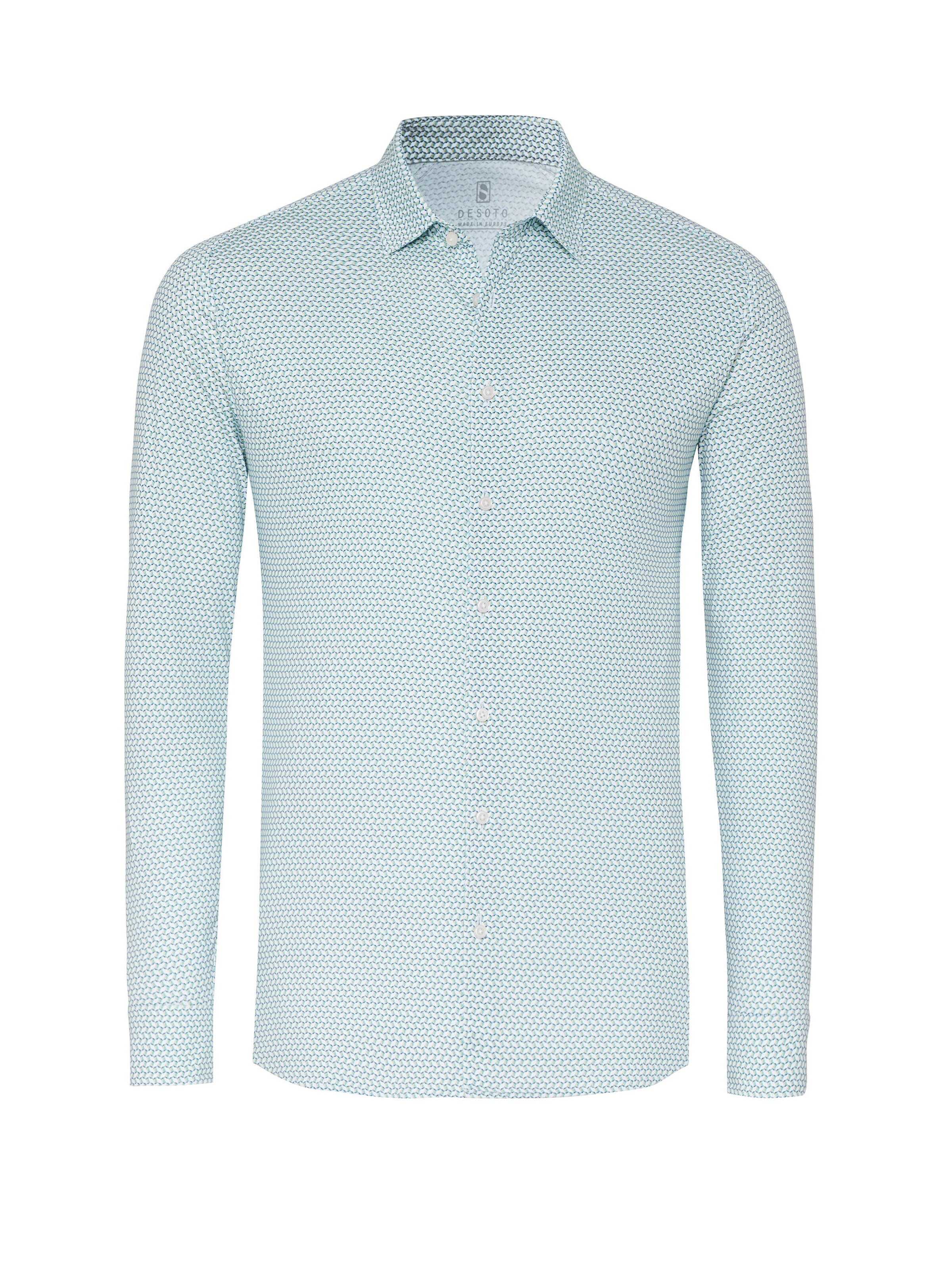 DESOTO Slim fit Overhemd in Groen: voorkant