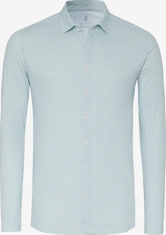 DESOTO Slim fit Button Up Shirt in Green: front