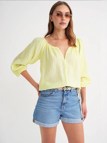 MixRay Bluse 'Blusen' in Gelb: Vorderseite