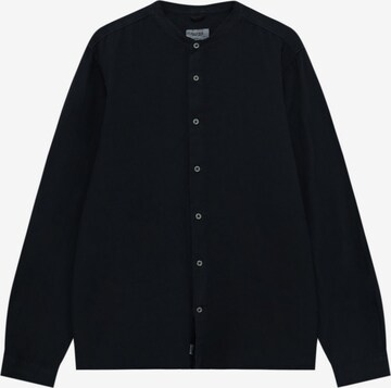 Pull&Bear Comfort fit Button Up Shirt in Blue: front