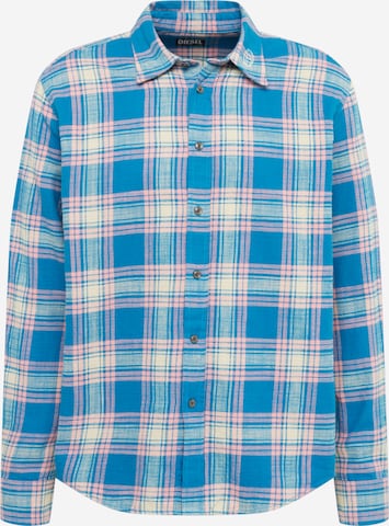 DIESEL Button Up Shirt in Blue: front