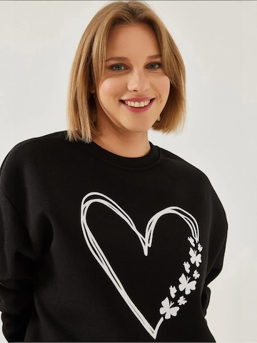 Bianco Lucci - Sweatshirt 'Sweatshirts' em preto