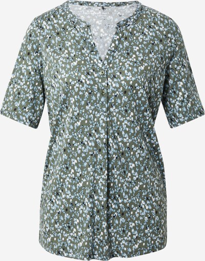 GERRY WEBER Bluse i lyseblå / oliven / svart / hvit, Produktvisning