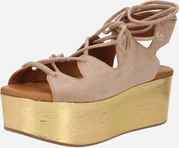 Sandales See by Chloé en beige : devant