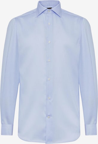 mėlyna Boggi Milano Standartinis modelis Dalykinio stiliaus marškiniai: priekis