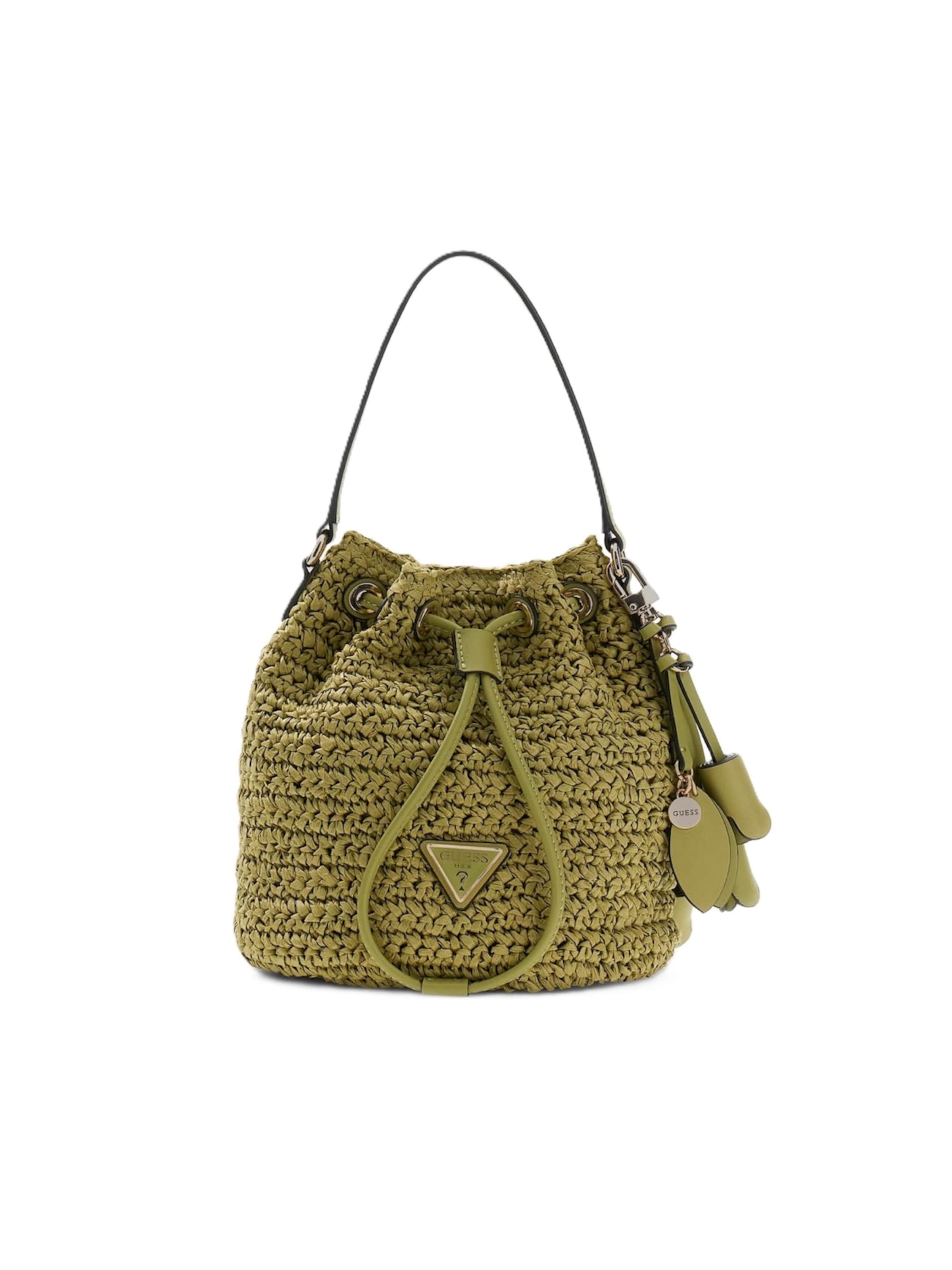 Borsa a spalla 'WG992303' di GUESS in verde: frontale