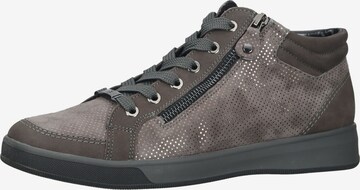 ARA High-Top Sneakers in Brown: front