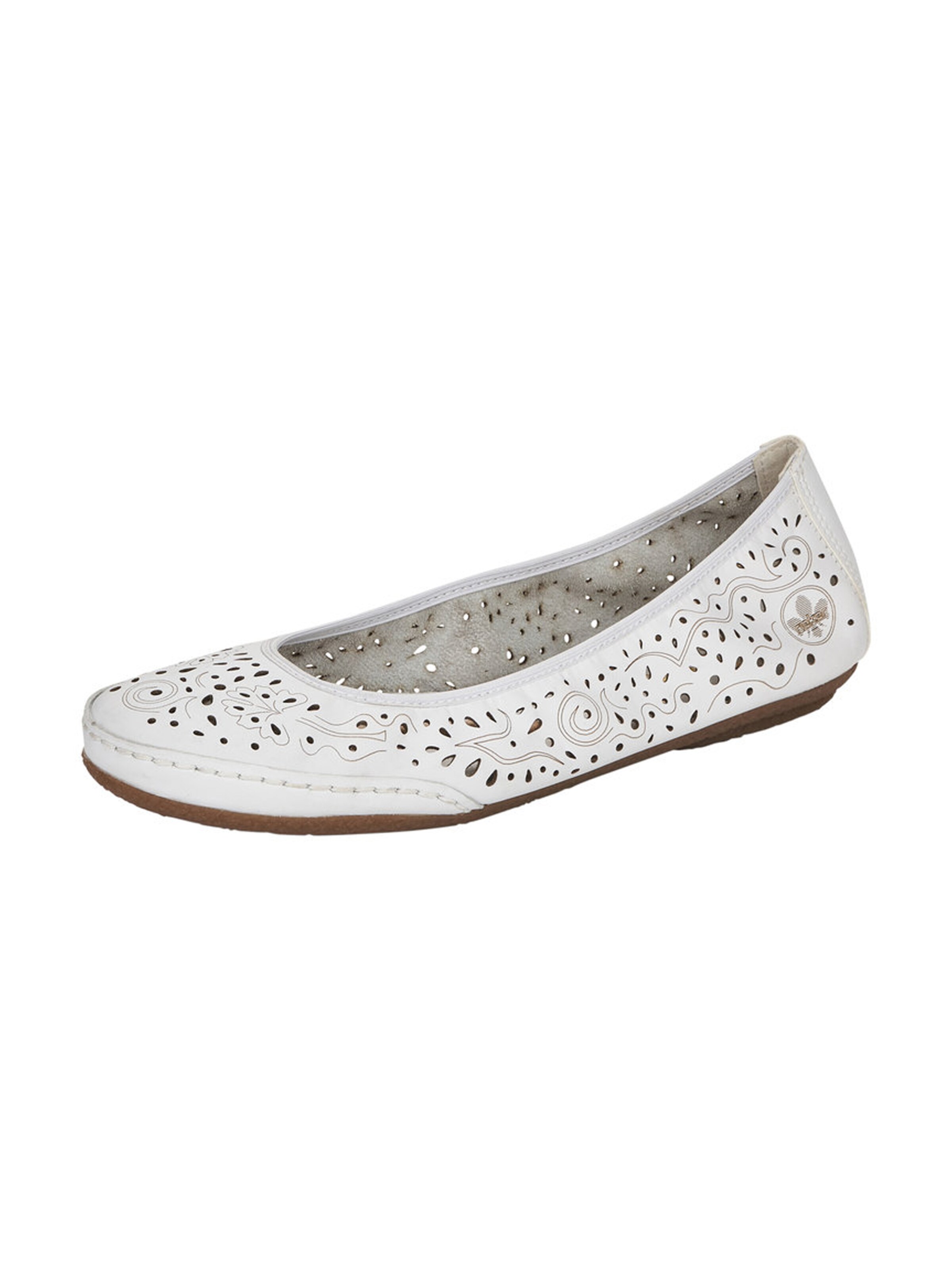Rieker Ballet Flats in White ABOUT YOU