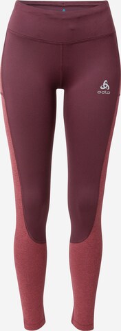 ODLO Workout Pants in Red: front