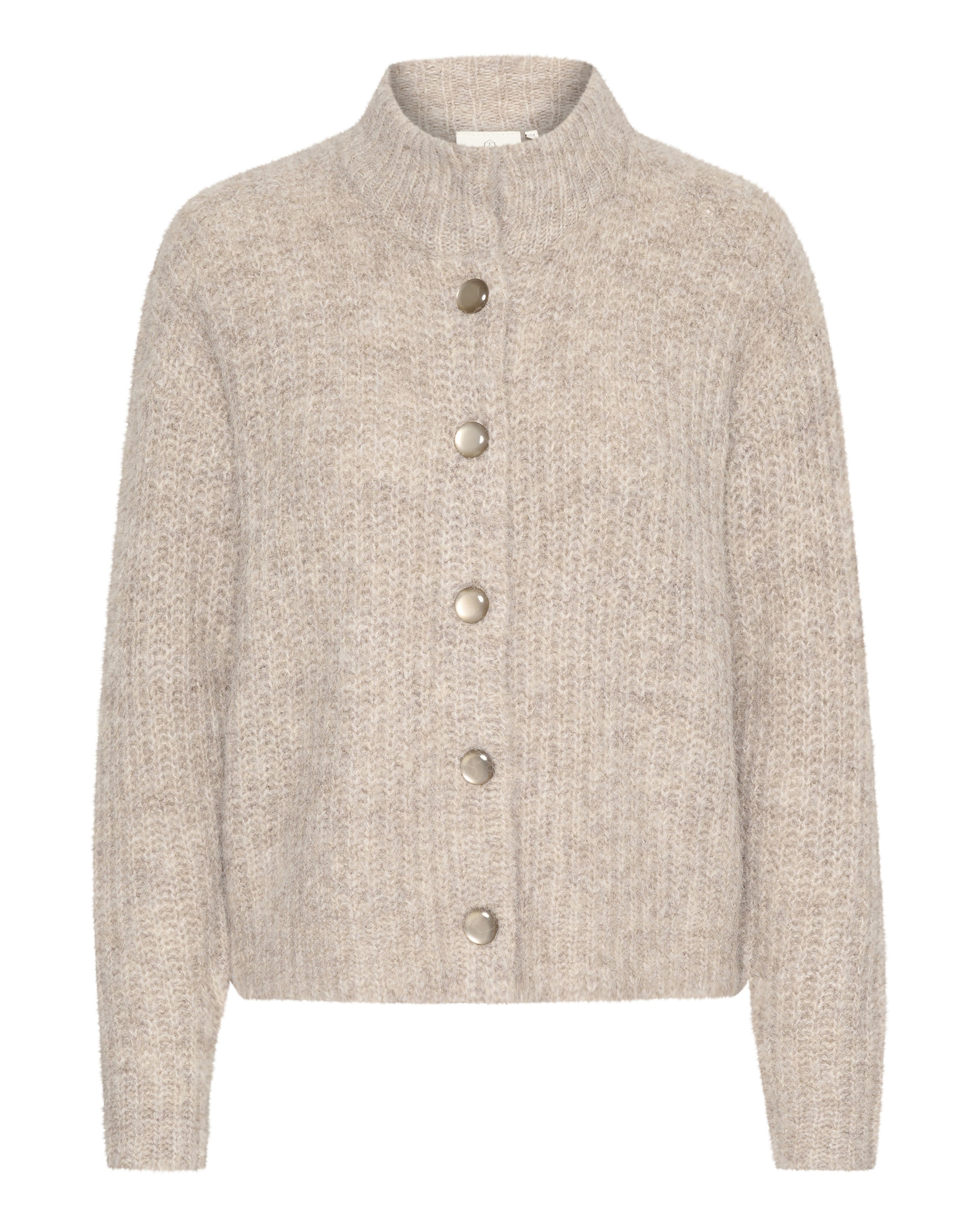 Kaffe Knit Cardigan 'Ane' in Beige: front
