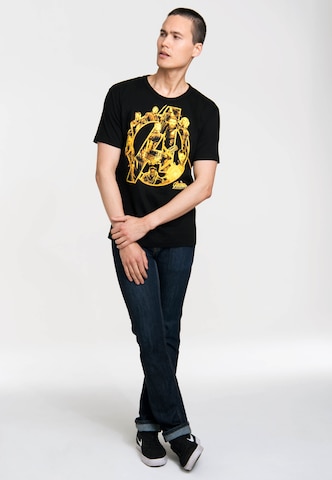 LOGOSHIRT Shirt 'Avengers Infinity War' in Black