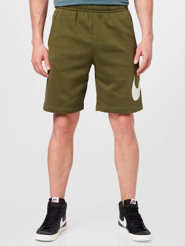 Nike Sportswear Püksid, värv roheline: eest vaates