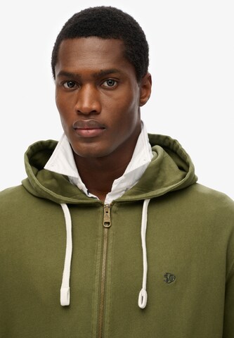 Superdry Sweat jacket 'Essential' in Green