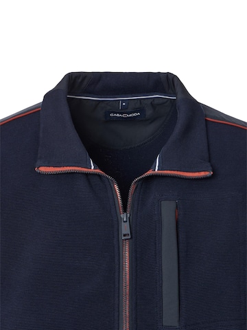 CASAMODA Sweatjacke 'Basic' in Blau