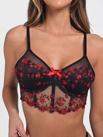 Orchibelle Balconette Underwear Sets in Black
