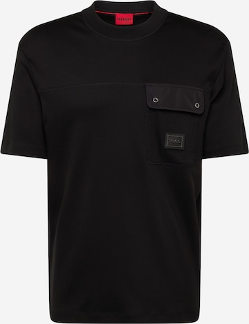 HUGO Red - Camisa 'Dayans' em preto: frente