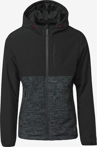 KOROSHI Between-season jacket 'Jägerin' in Black: front