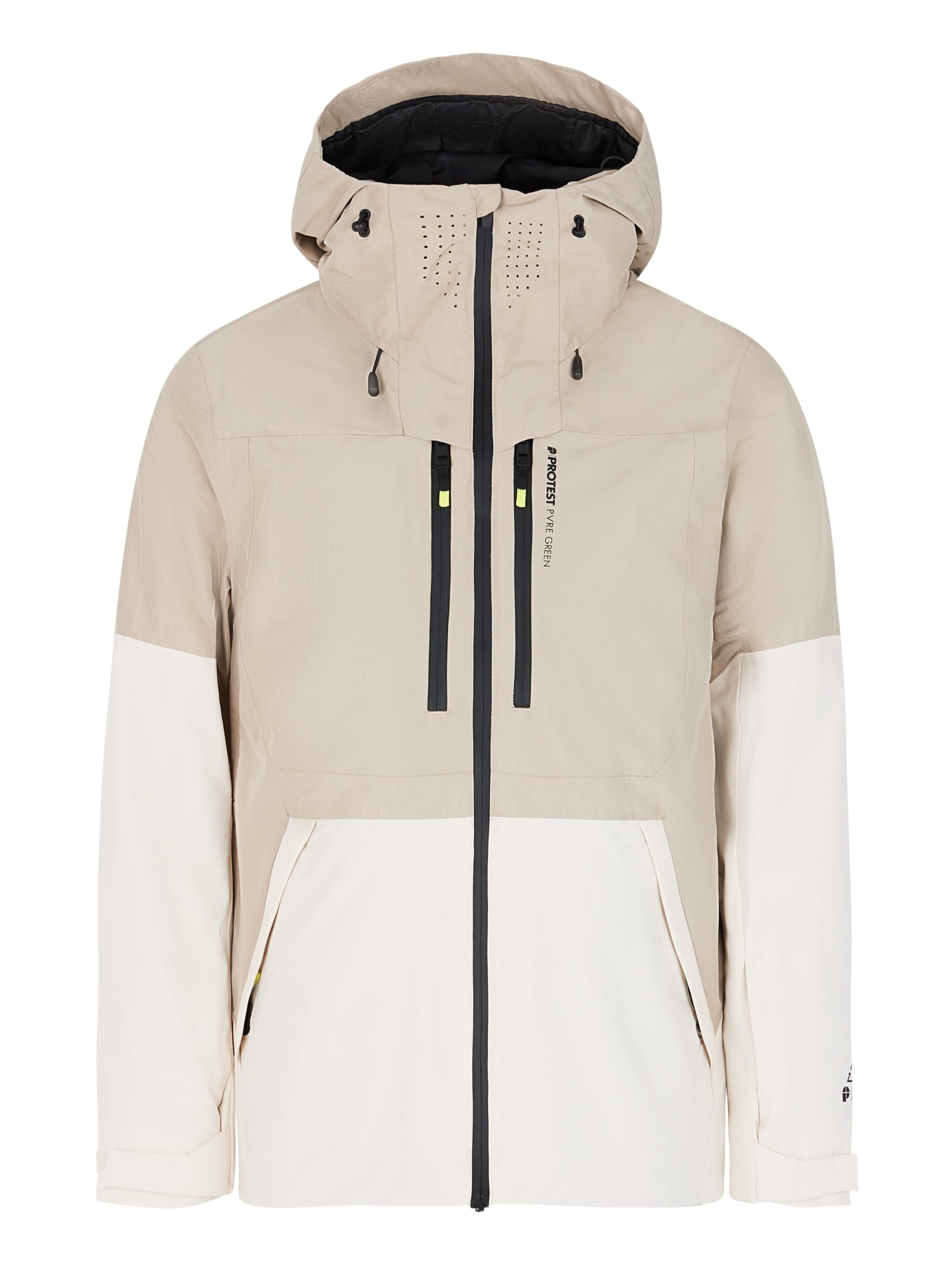 PROTEST Sportjacke 'PRTBAKIE'‌‌‌‌‌‌‌‌ in Weiß: Vorderseite