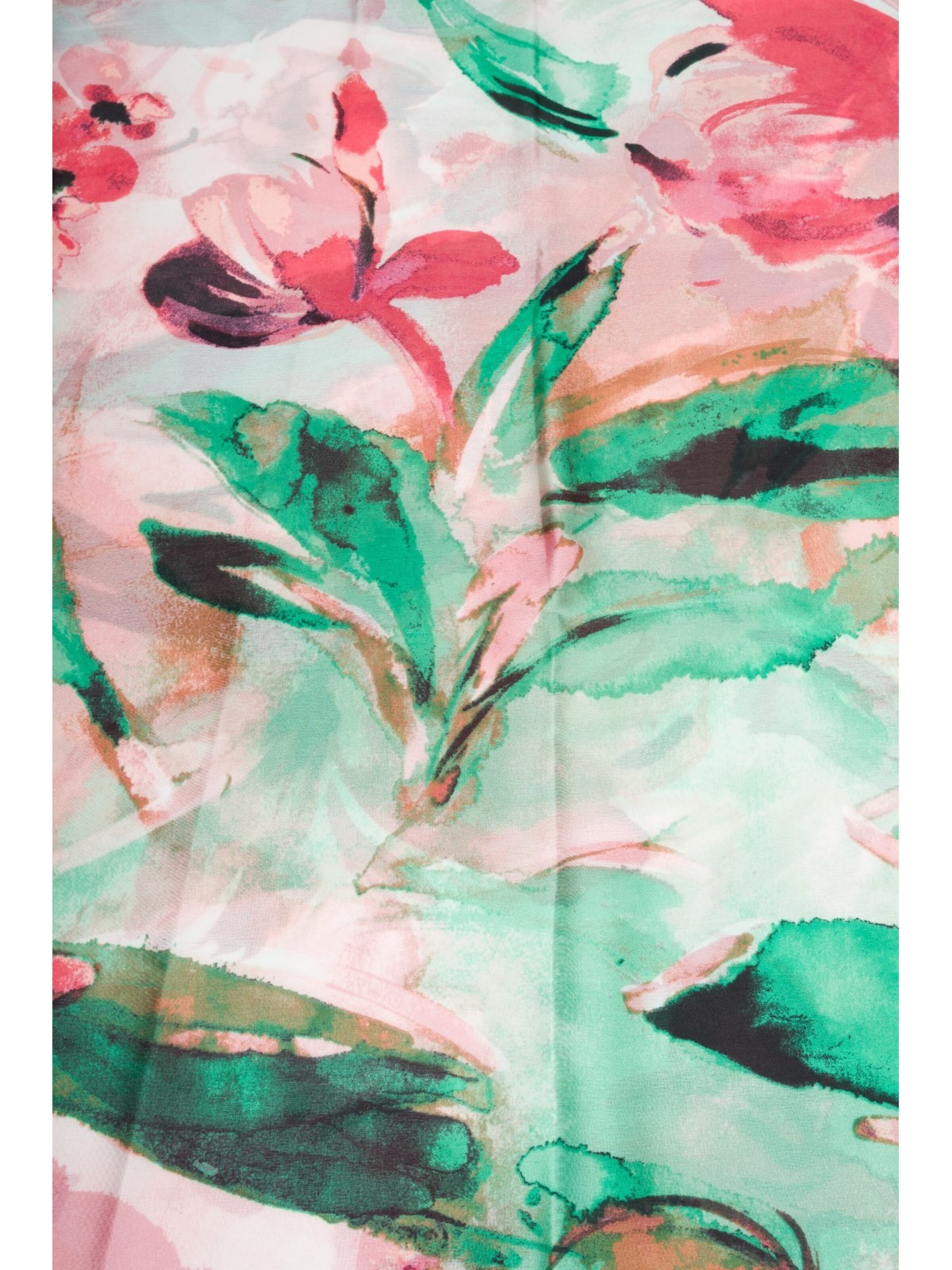 styleBREAKER Schal 'Schal mit Aquarell Blumen Muster'‌‌‌‌‌‌‌‌ in Orange