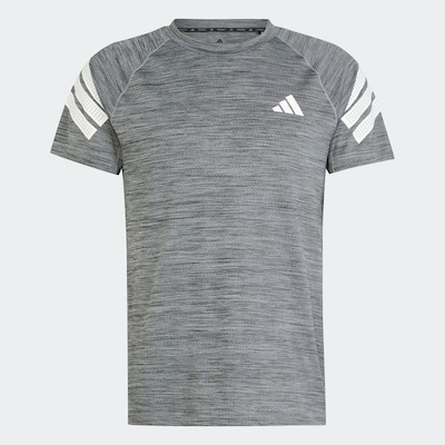 ADIDAS PERFORMANCE Функциональная футболка 'Gym+' в Черный меланж / Белый, Обзор товара