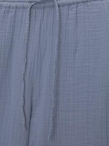 Pull&Bear Wide leg Trousers in Blue