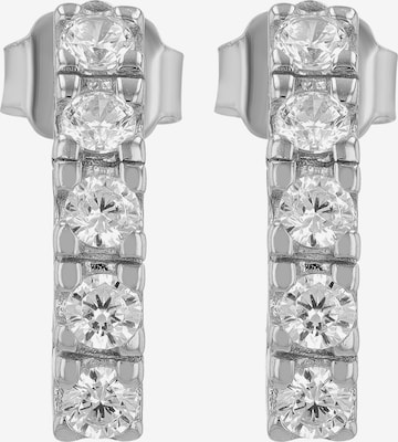Akzent Earrings '"Insa" aus 925 Sterlingsilber, rhodiniert, langlebig' in Silver: front