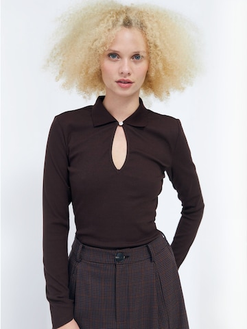 T-shirt ' Isabellcras ' Crās en marron : devant